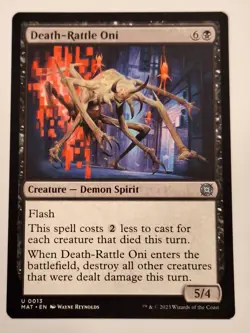 Death-Rattle Oni - March of the Machine: The Aftermath - Magic the Gathering MTG - Image 1
