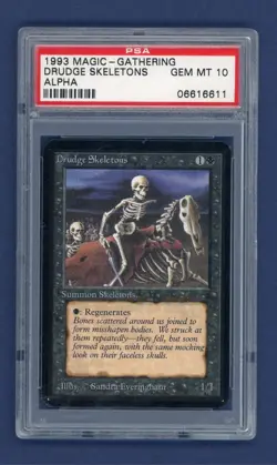 Magic the Gathering Alpha Drudge Skeletons PSA 10, no BGS, no Beta, no Unlimite - Image 1