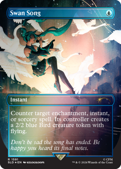 Mtg Secret Lair HATSUNE MIKU Winter Diva English FOIL In Hand - Image 2