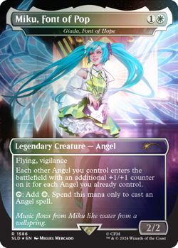 Mtg Secret Lair HATSUNE MIKU Winter Diva English FOIL In Hand - Image 3