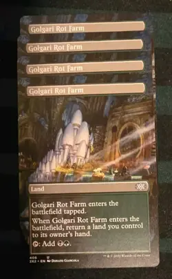 MTG 4x Golgari Rot Farm - Borderless Double Masters 2022 MM #406 - MINT - Image 1