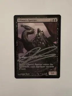 Magic The Gathering Liliana’s Specter #52 Promo Signed By Jaime Jones - Image 1