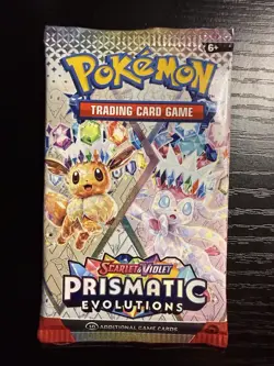 Pokemon SV Prismatic Evolutions English Booster Pack Eevee & Sylveon Art SEALED - Image 1
