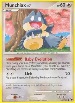 Munchlax 68/100 Common Majestic Dawn Pokemon Card - Image 1
