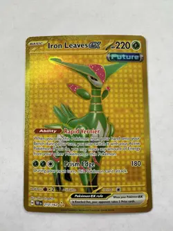 Iron Leaves ex - 213/162 Hyper Rare Holo NM Pokemon SV05: Temporal Forces - Image 1