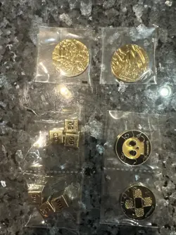 Pokemon Coins Metal Zacian & Zamazenta Ultra Premium Collection + Dice & Markers - Image 1