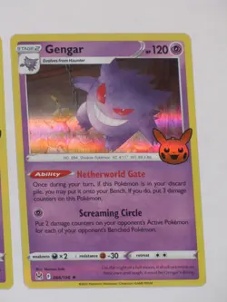 Pokemon Gengar 066/196 Holo 2023 TCG Trick Or Trade Halloween BOOster Stamp - Image 2