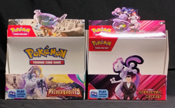 EMPTY (2) Pokemon TCG Destined Rivals & Paldea Evolved Booster Display Box Lot - Image 1