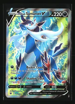 Pokemon HISUIAN SAMUROTT V 176/189 Full Art (2022 Astral Radiance) NM/Near Mint - Image 1