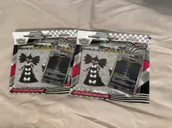 2X Pokemon TCG Scarlet Violet White Flare 3Pk Blister Tech Sticker Packs - Image 1