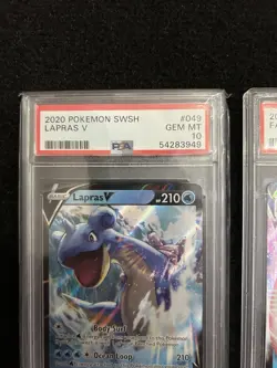 Pokemon Lapras V And VMax 049/202, 050/202 Sword and Shield PSA 10 - Image 3