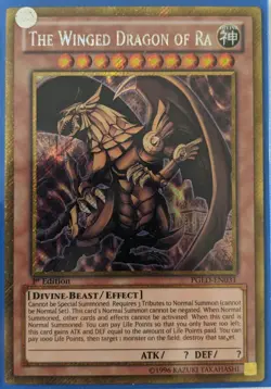 YuGiOh The Winged Dragon of Ra Gold Rare 1st Edition PGLD-EN031 NM - Image 1