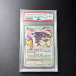 PSA 10 Garchomp Holo Pokemon Card LV.X 145/147 Celebrations Classic Gem Mint - Image 1