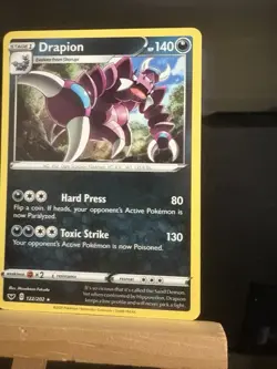 DRAPION - 122/202 Sword And Shield Base NM - Regular Rare - Pokemon TCG Card - Image 3