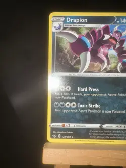DRAPION - 122/202 Sword And Shield Base NM - Regular Rare - Pokemon TCG Card - Image 5