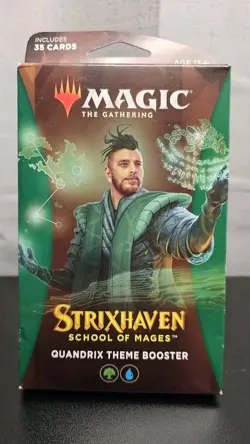 Magic The Gathering Strixhaven School of Mages quandrix theme booster box - Image 1