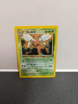 POKEMON CARD BEEDRILL..RARE NEO DISCOVERY SET..18/75..STAGE 2..MINT CONDITION - Image 1