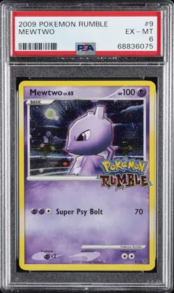 2009 POKEMON RUMBLE #9 MEWTWO PSA 6 - Image 1