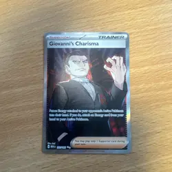 Giovanni's Charisma 197/165 Pokemon 151 Full Art Trainer Pokemon Card Mint/NM - Image 1