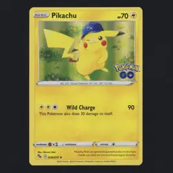 Pikachu 028/078 SWSH Pokemon Go Holo Rare Pokemon TCG NM 🔥 - Image 1