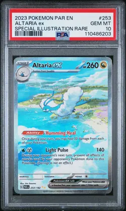 2023 POKEMON PAR EN-PARADOX RIFT SPECIAL ILLUSTRATION RARE ALTARIA EX PSA 10 - Image 1