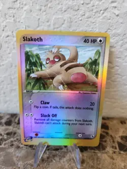 Pokemon Ruby and Sapphire Slakoth 45/109 Reverse Holo Uncommon 2003 - Image 2