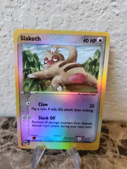 Pokemon Ruby and Sapphire Slakoth 45/109 Reverse Holo Uncommon 2003 - Image 3