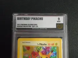 2021 POKEMON Birthday Pikachu Celebrations Classic #24 Promo GOLDEN MINT 9 - Image 2