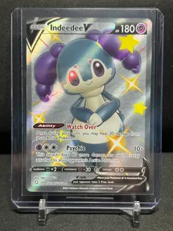 Indeedee V SV114/SV122 Shiny Vault Holo Pokemon 2021 Shining Fates - NM - Image 1