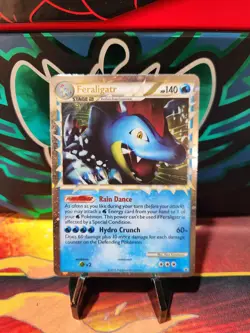 Feraligatr PRIME HGSS07 Heart Gold & Soul Silver Pokemon - NM - Holo - Image 1