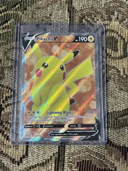 Pikachu V 157/172 Full Art Ultra Rare Holo Brilliant Stars Pokemon TCG (psa 10U) - Image 1