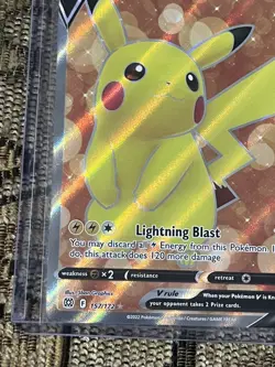 Pikachu V 157/172 Full Art Ultra Rare Holo Brilliant Stars Pokemon TCG (psa 10U) - Image 4
