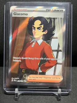 Giacomo 138/131 Full Art Ultra Rare 2025 Pokemon Prismatic Evolutions NM - Image 1