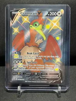 Cramorant V SWSH086 Holo Black Star Promo Pokemon 2021 Sword & Shield LP - Image 1