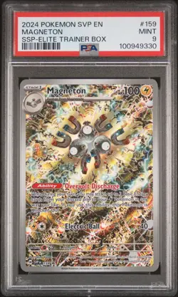 2024 POKEMON SVP EN-SV BLACK STAR PROMO #159 MAGNETON PSA 9 - Image 1