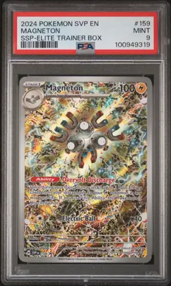 2024 POKEMON SVP EN-SV BLACK STAR PROMO #159 MAGNETON PSA 9 - Image 1