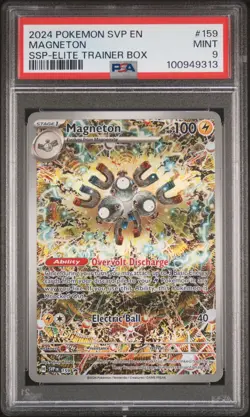 2024 POKEMON SVP EN-SV BLACK STAR PROMO #159 MAGNETON PSA 9 - Image 1