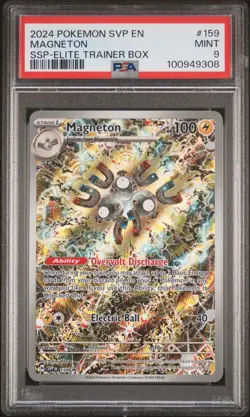 2024 POKEMON SVP EN-SV BLACK STAR PROMO #159 MAGNETON PSA 9 - Image 1