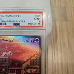 2023 POKEMON SVP EN-SV BLACK STAR PROMO #053 MEW EX 151 ULTRA-PREMIUM COLL-PSA 9 - Image 2