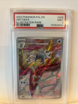 PSA 9 Arctibax Illustration Rare #209 2023 Pokemon Pal Paldea Evolved 100707565 - Image 1