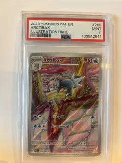 PSA 9 Arctibax Illustration Rare #209 2023 Pokemon Pal Paldea Evolved 100707565 - Image 2