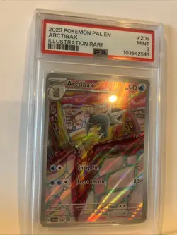 PSA 9 Arctibax Illustration Rare #209 2023 Pokemon Pal Paldea Evolved 100707565 - Image 3