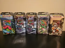 5 Pokemon TCG Battle V Decks Lot Factory Sealed Venusaur Rayquaza Lycanroc!!!🔥 - Image 1