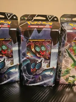 5 Pokemon TCG Battle V Decks Lot Factory Sealed Venusaur Rayquaza Lycanroc!!!🔥 - Image 4