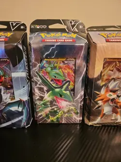 5 Pokemon TCG Battle V Decks Lot Factory Sealed Venusaur Rayquaza Lycanroc!!!🔥 - Image 5