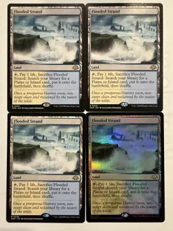 MTG: 4x Flooded Strand Cards 1 Foil 3 Reg Modern Horizons 3 0220-NM - Image 1