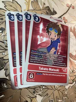 Digimon Card Game Playset - Takato Matsuki BT17-080 R Secret Crisis - Image 1