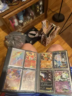 Pokemon Binder Collection Modern And Vintage Cards( Binder Included) - Image 2