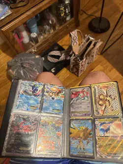 Pokemon Binder Collection Modern And Vintage Cards( Binder Included) - Image 4