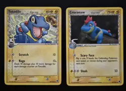 Pokemon Cards Totodile Croconaw Ex Dragon Frontiers /101 Rare - Image 1